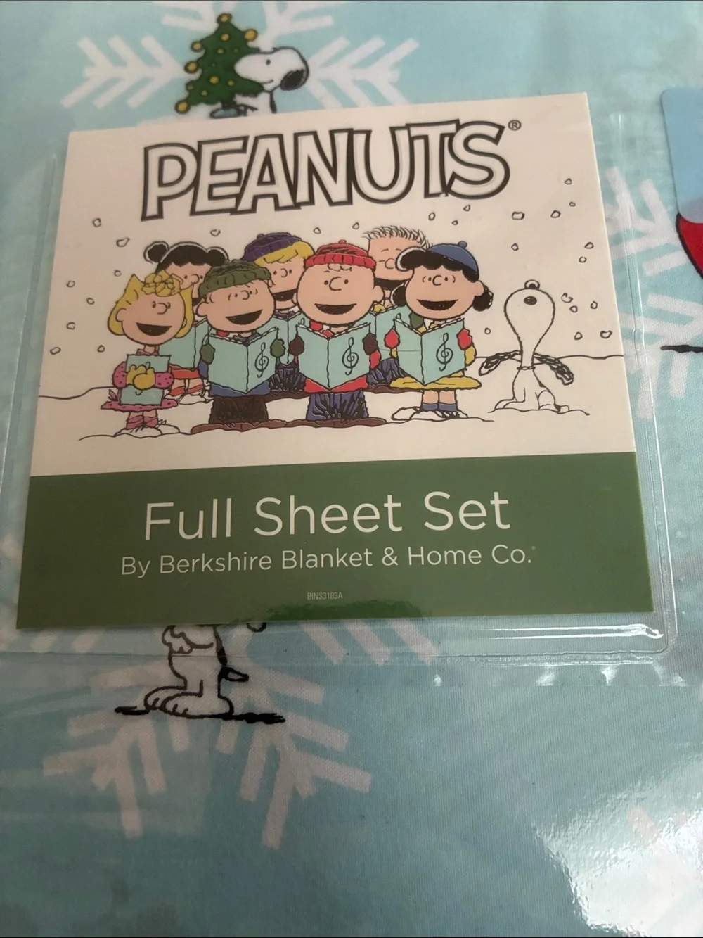 Peanuts Snowflake FULL Sheet Set